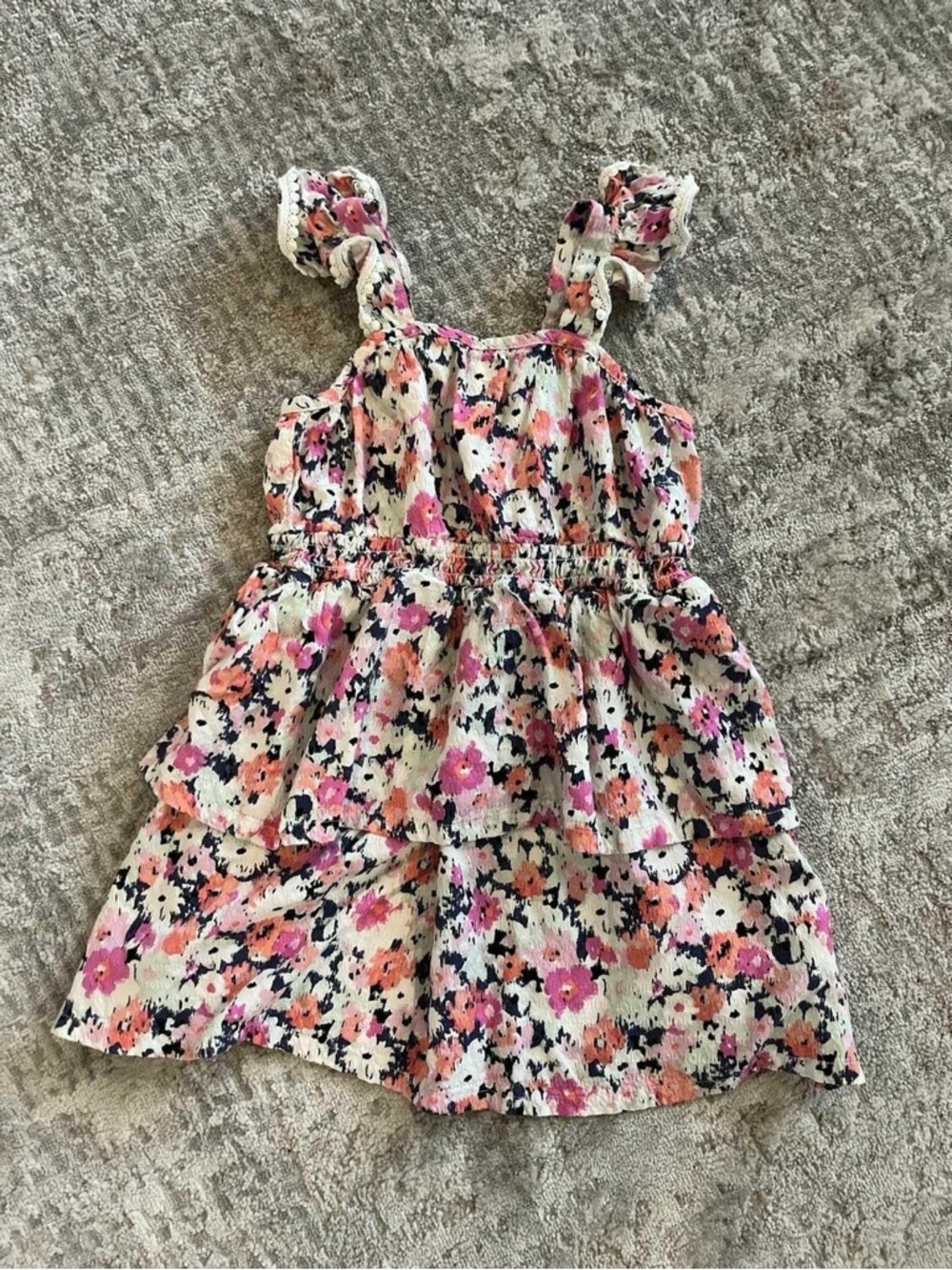 Cat & Jack 4T Floral Ruffle Tiered Sundress